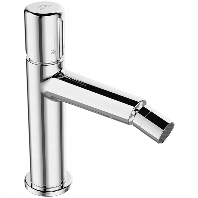 Bateria Bidetowa Stojąca z Korkiem Pretto Chrom Laveo BAO_032D