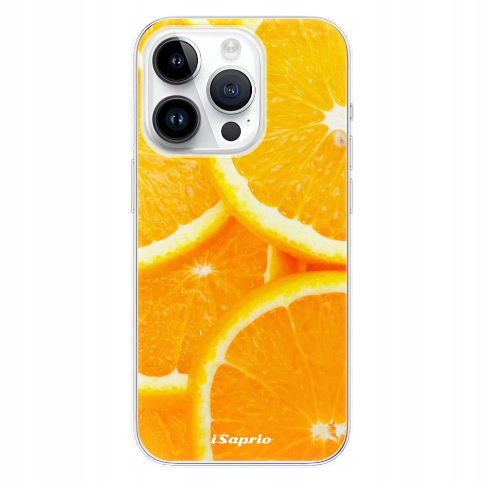 Silikonowe etui iSaprio Orange 10 do iPhone 15 Pro