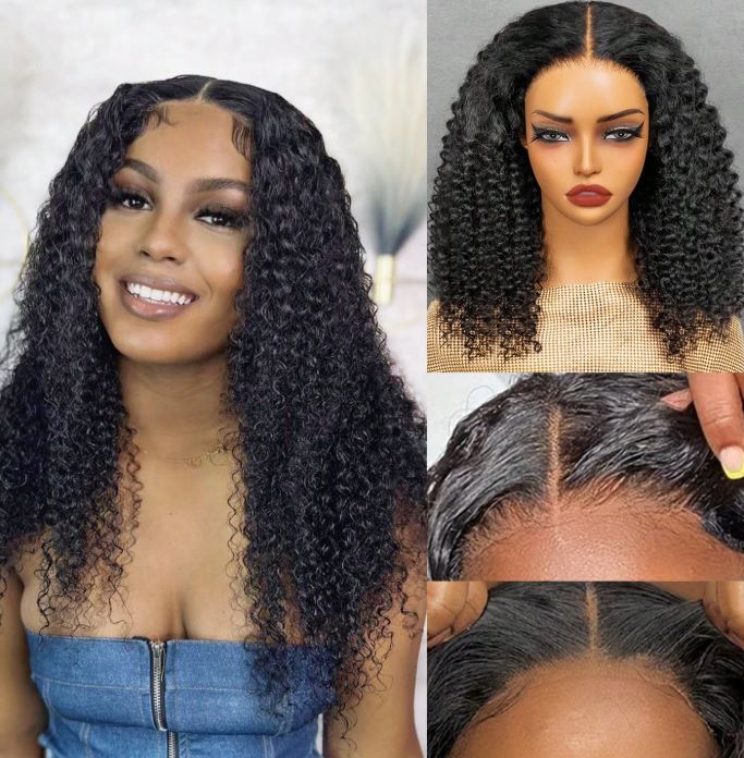 Shein Černá Paruka S Kudrnatými Vlasy