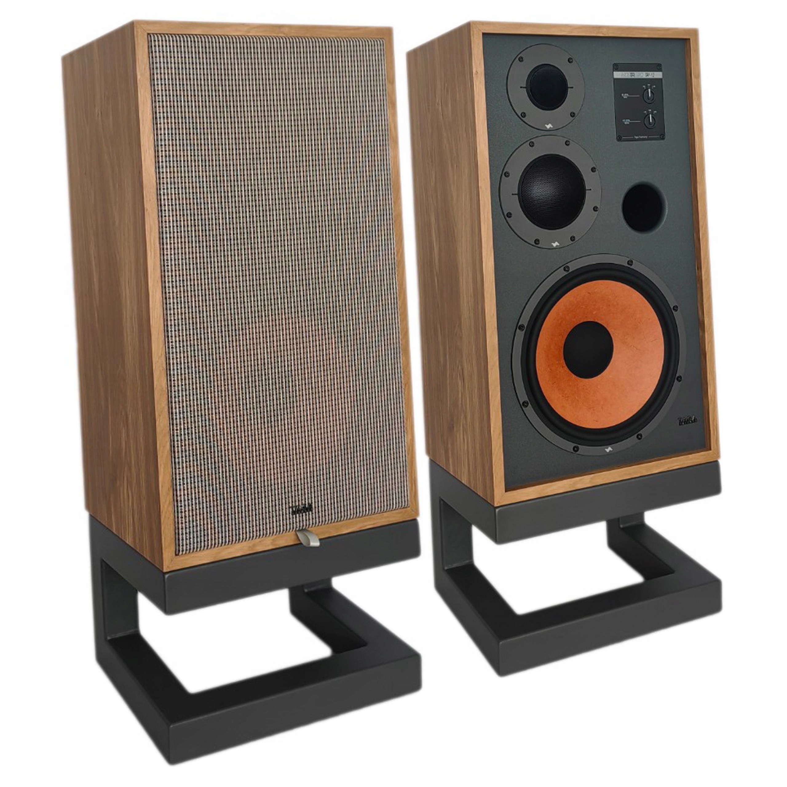 Kolumny Podłogowe Stereo Hi-fi Lewa Prawa Taga Harmony Nostalgic TH-12 Dąb