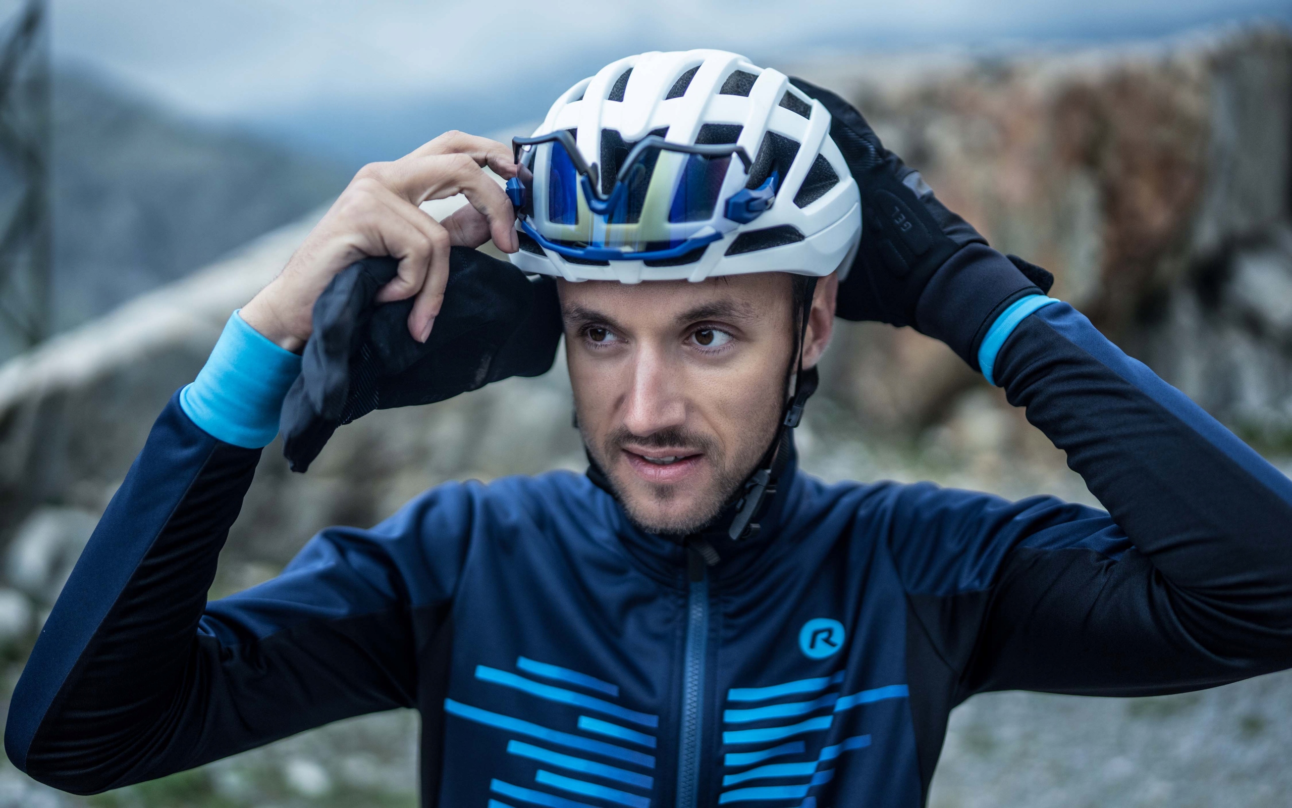 Rogelli RADIUS - męska zimowa kurtka rowerowa Rozmiar M