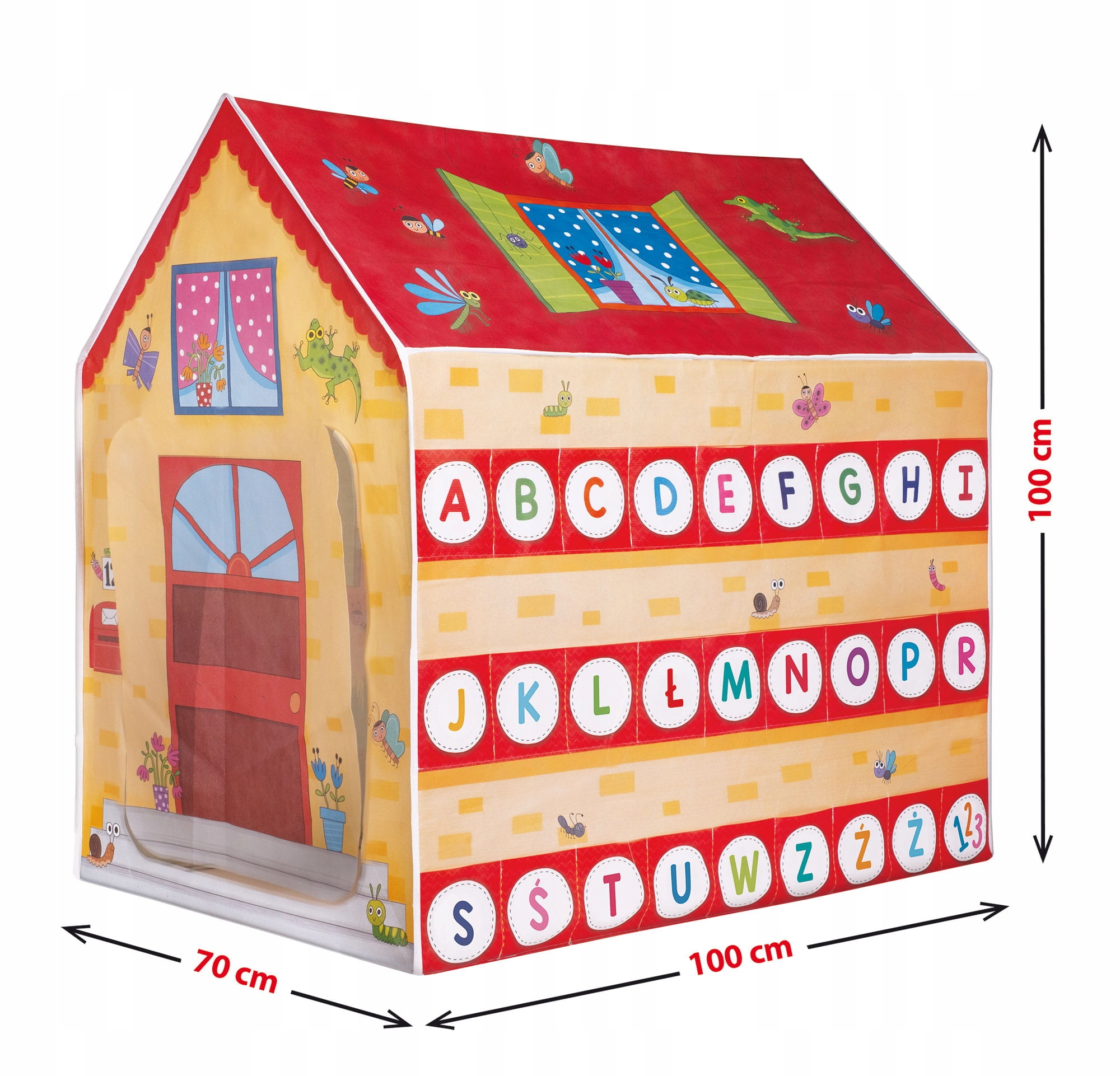 LISCIANI DOM ZABAW MONTESSORI DUŻY DOMEK Bajkowy domek zaprasza do zabawy Materiał karton papier plastik