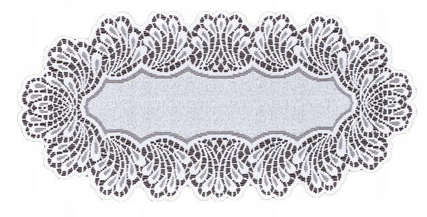 

Bieżnik,serwetka biała żakardowa 40x80cm 206471