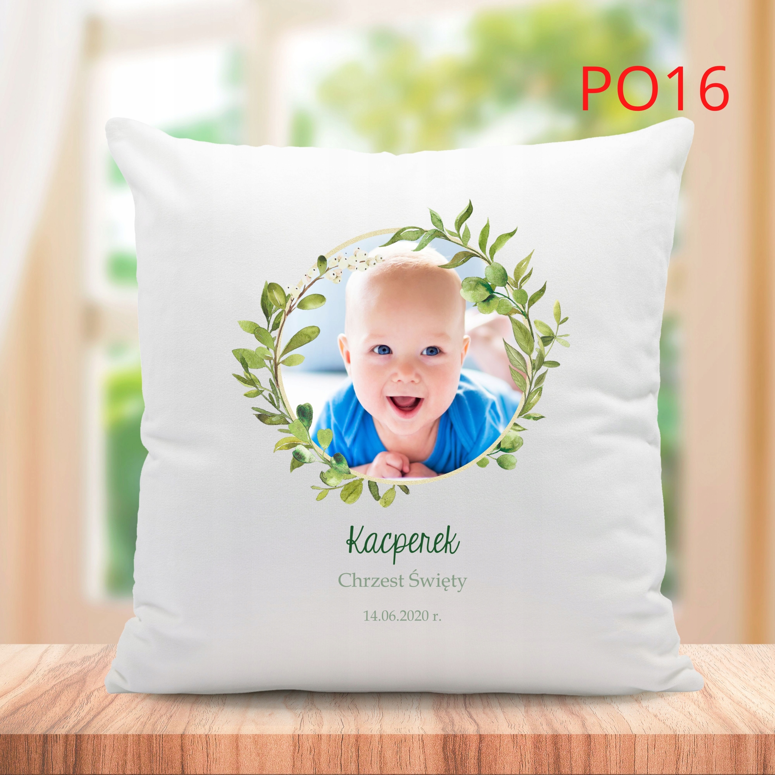 PODUSZKA ZE ZDJĘCIEM DZIECKA CHRZEST URODZINY Płeć chłopcy dziewczynki