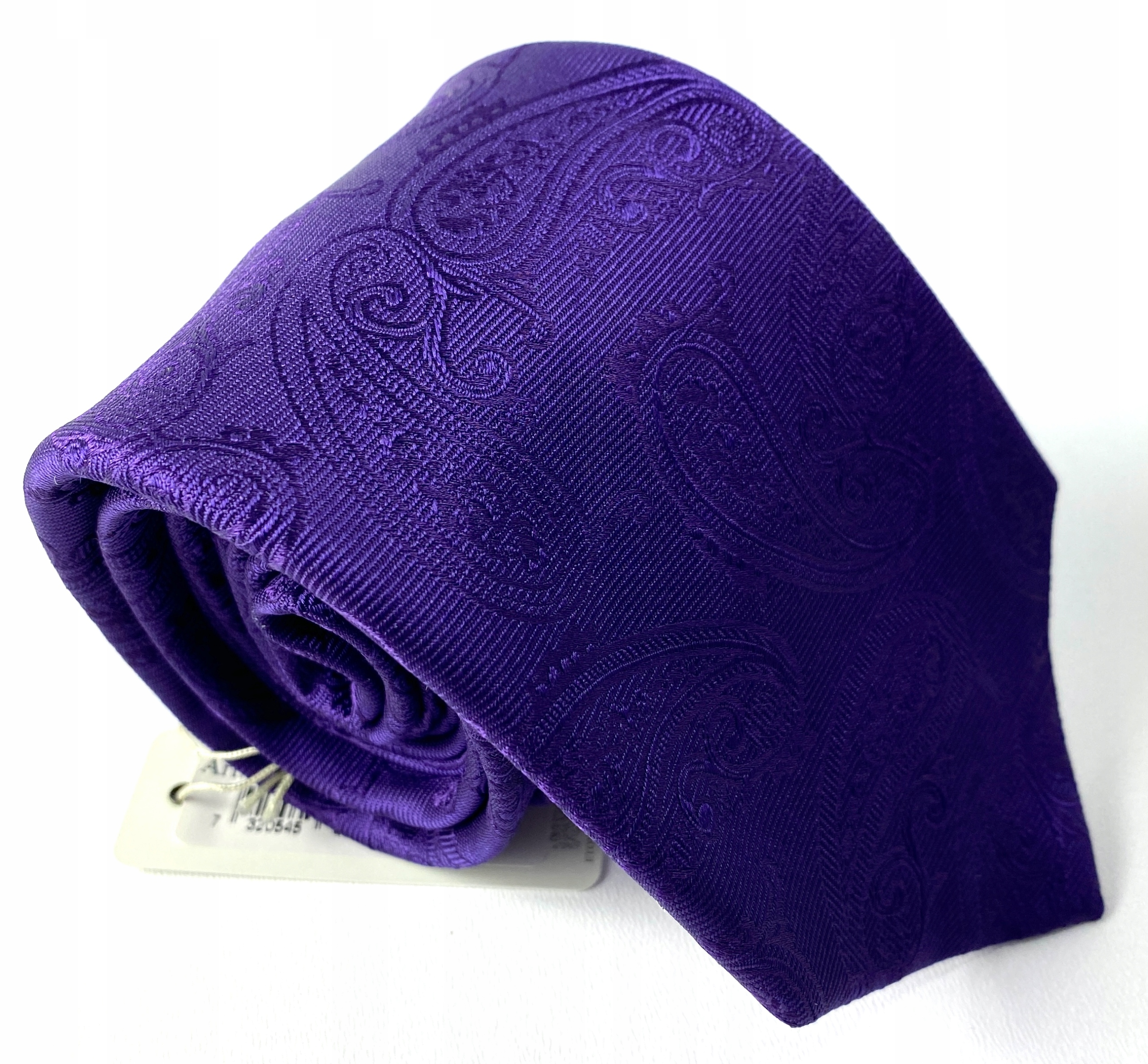 

Jedwabny krawat męski Fioletowy 100% oryginał Eton