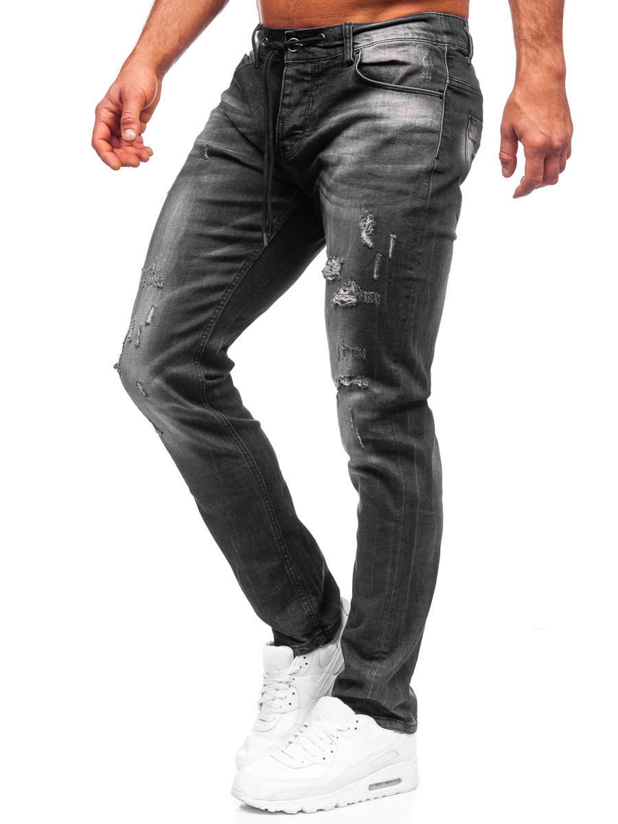 

Spodnie Jeansowe Czarne MP005N Denley_m