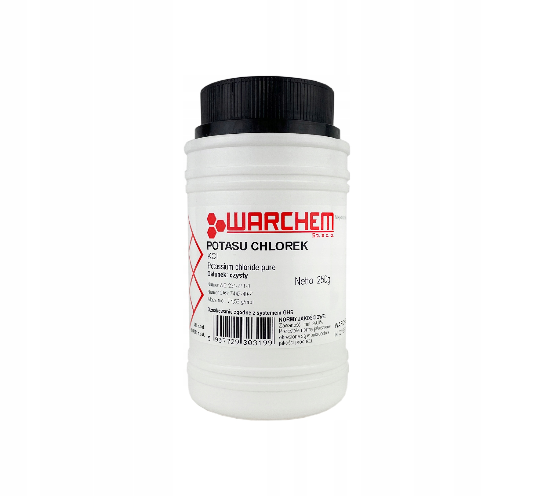 

Chlorek Potasu 250g Warchem [50785]