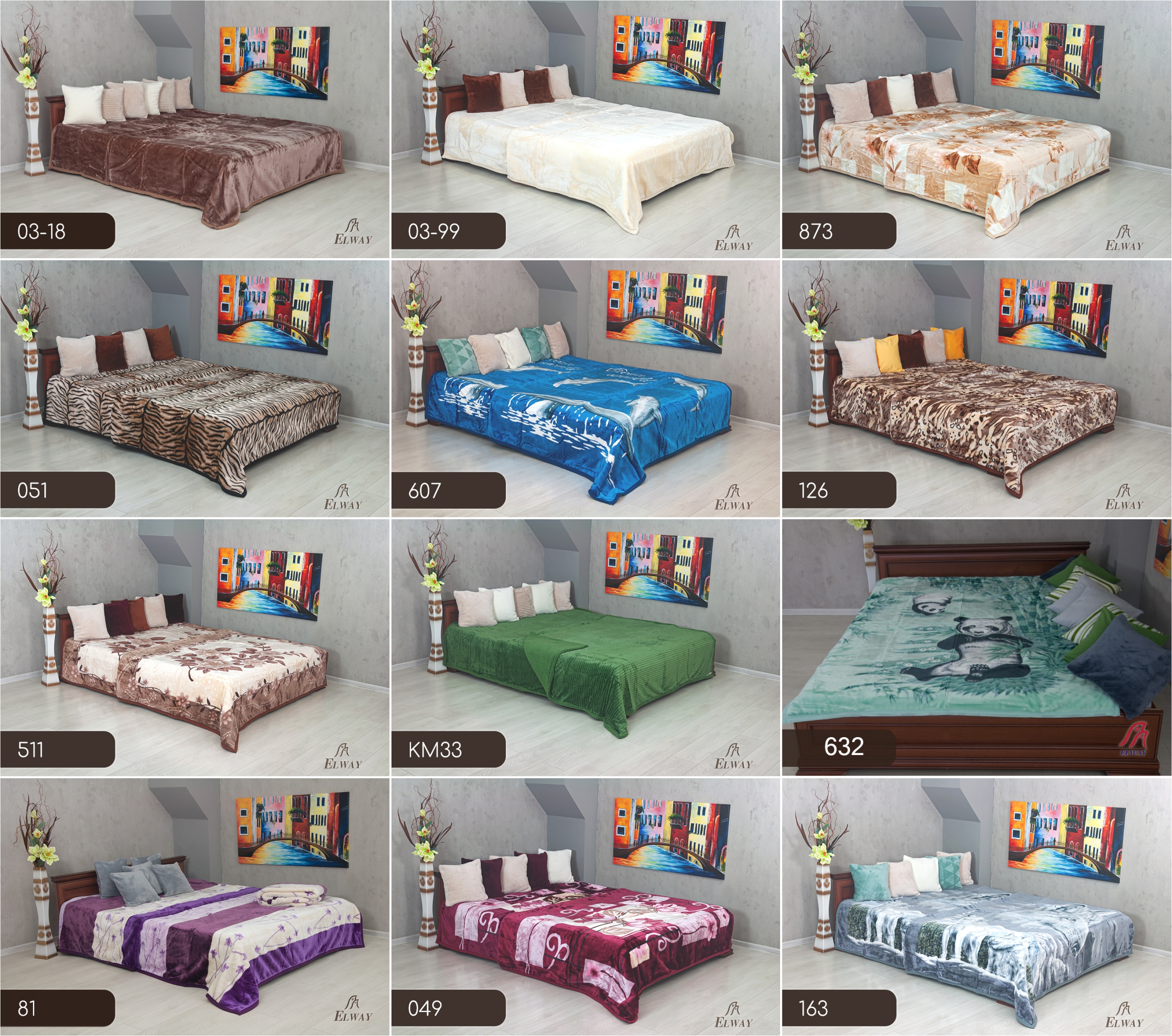 Koc narzuta 160x210 ELWAY GRUBY Marka Elway