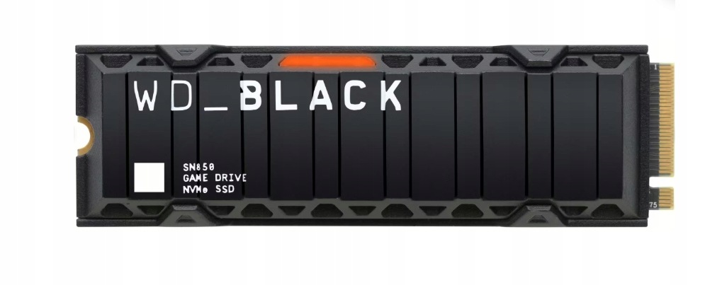 Ssd disk Wd Black SN850 NVMe 1TB s chladičem Gen4 7000 MB/s