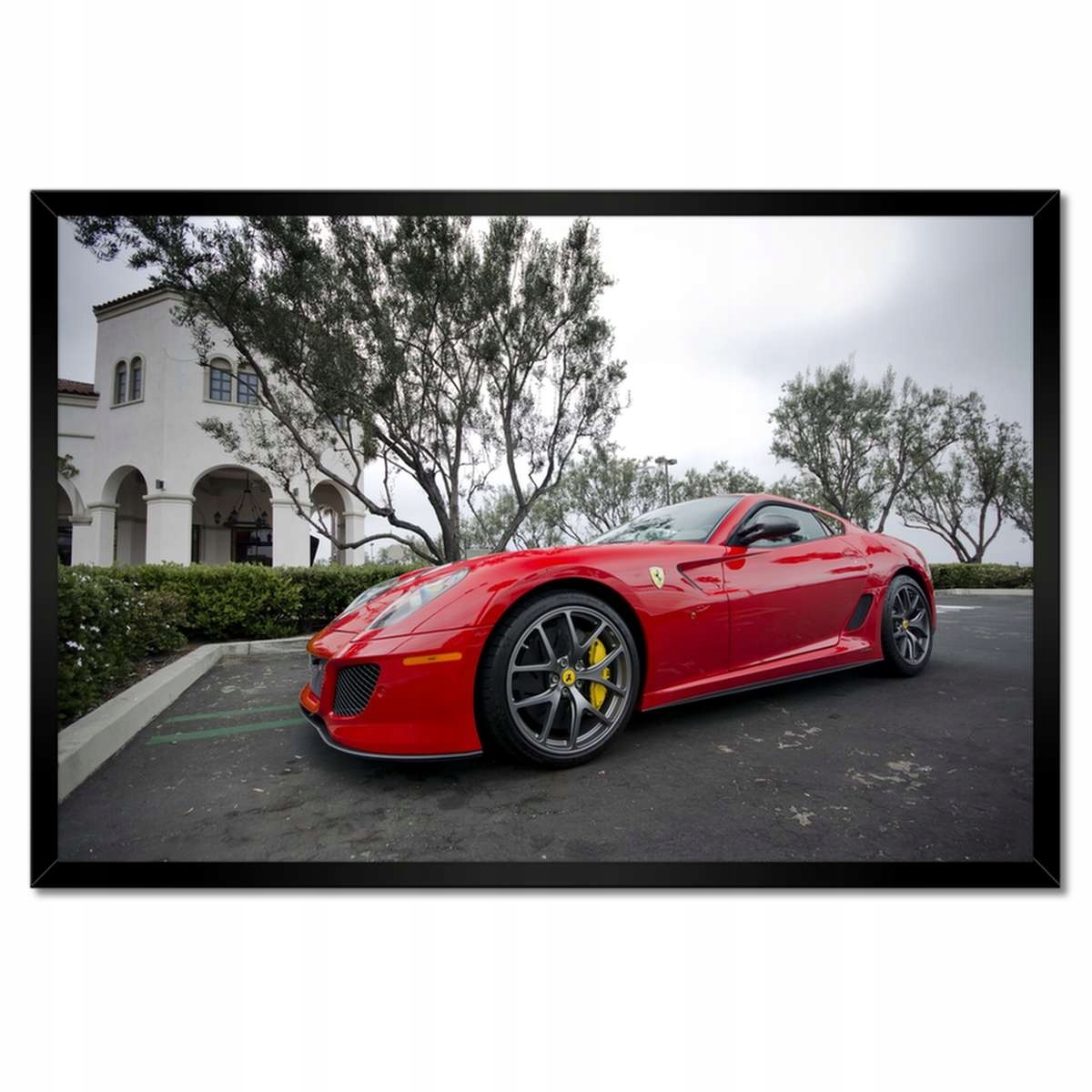 Plakáty v rámu 60x40 Červené auto Ferrari