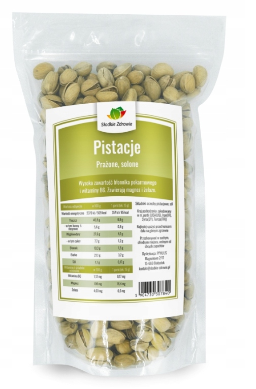 Słodkie Zdrowie Pistácie solené 500 g