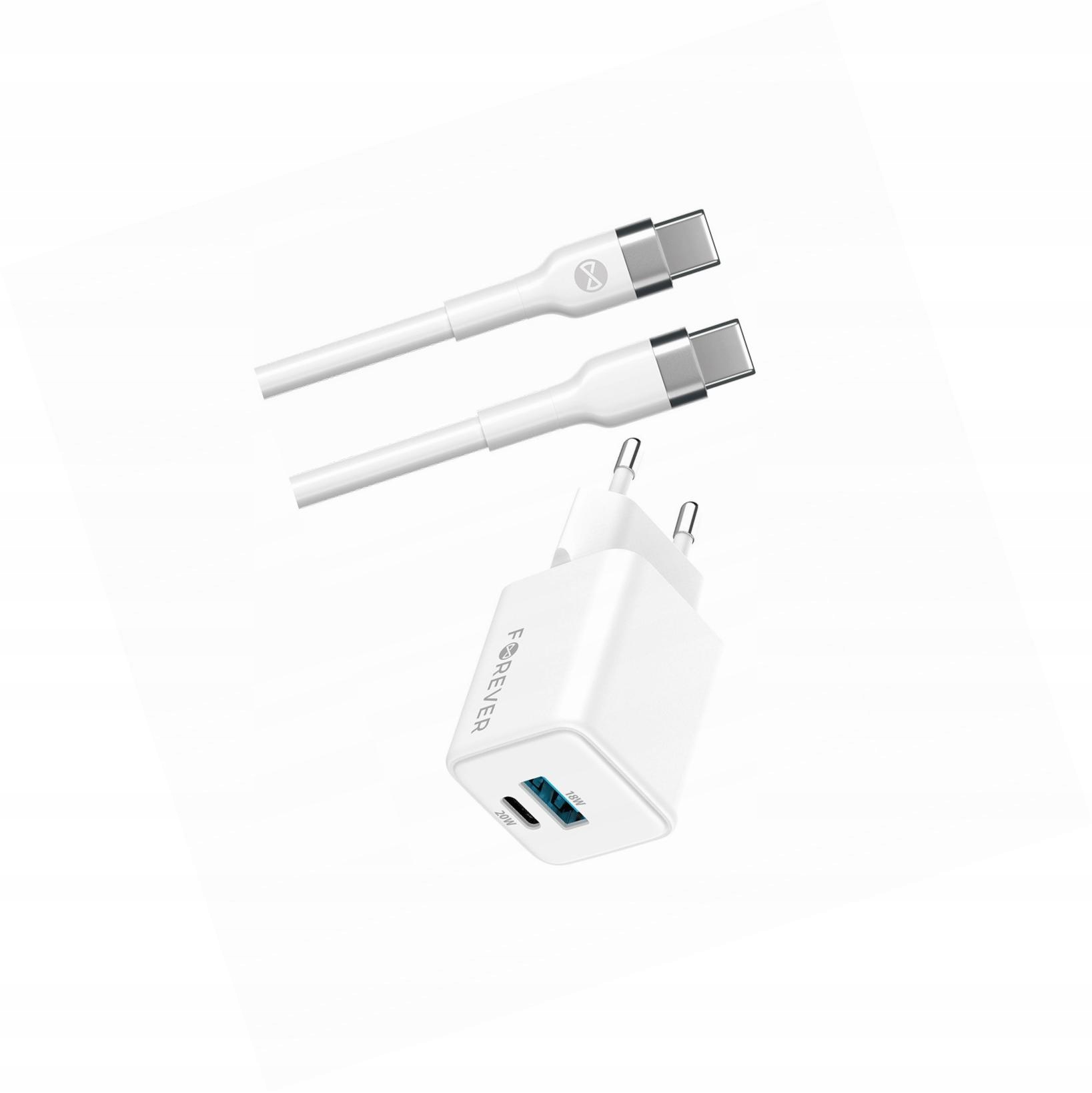 Szybka ładowarka GaN 20W Usb i Usb-c z kablem do Motorola Moto G100 5G
