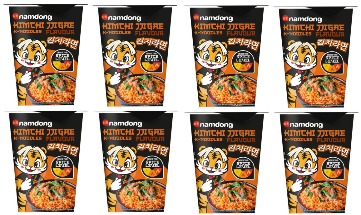 Levně 8 x 83 g Namdong Hrnek Nudle Pot Kimchi Jjigae Karton