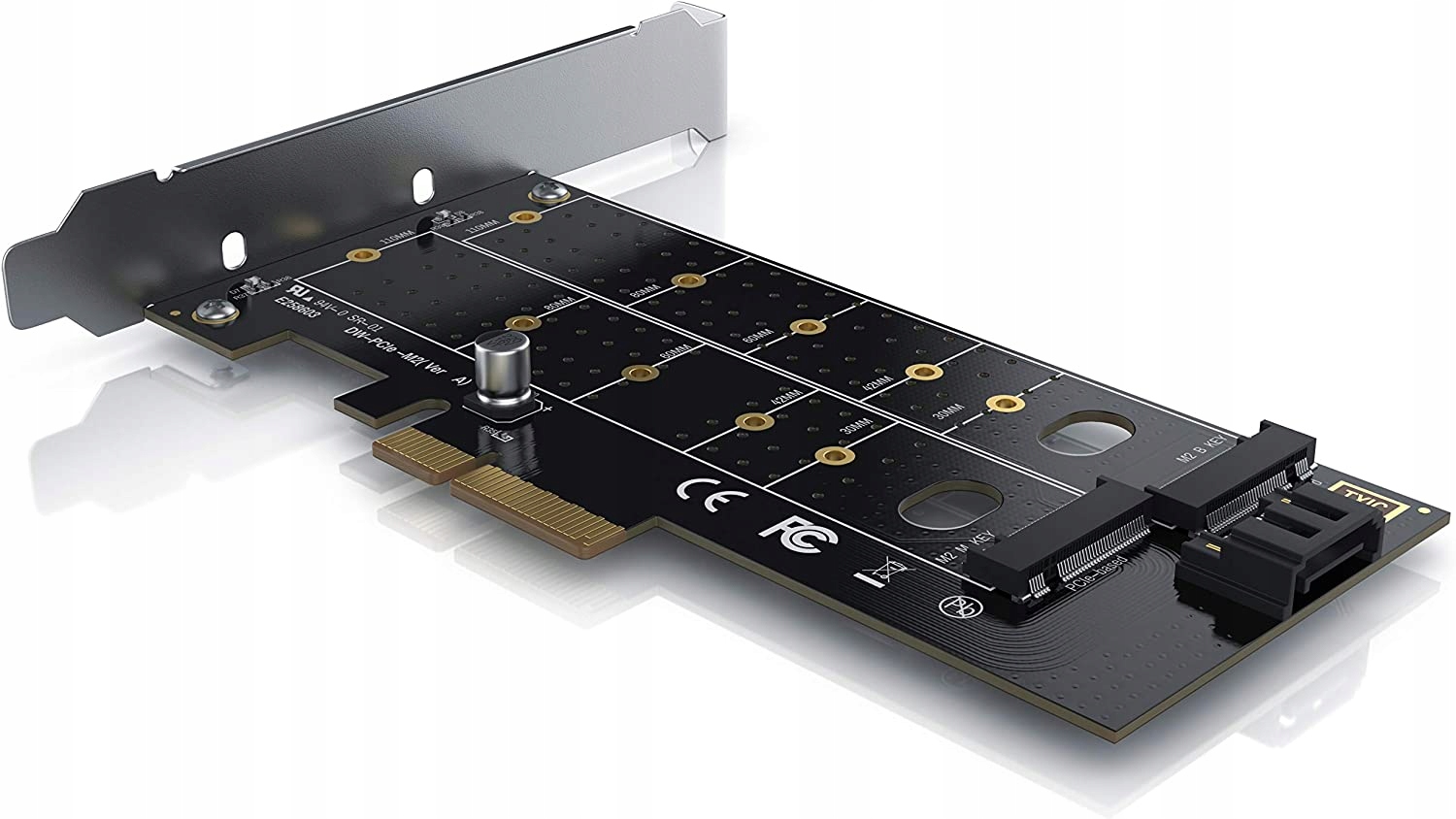 CSL - PCIe karta Dual M.2 SATA III i M.2 PCIe
