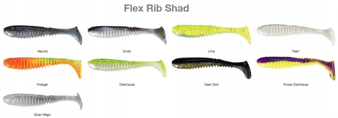 Przynęty Hurt Flex Rib Shad 9 cm Smelt