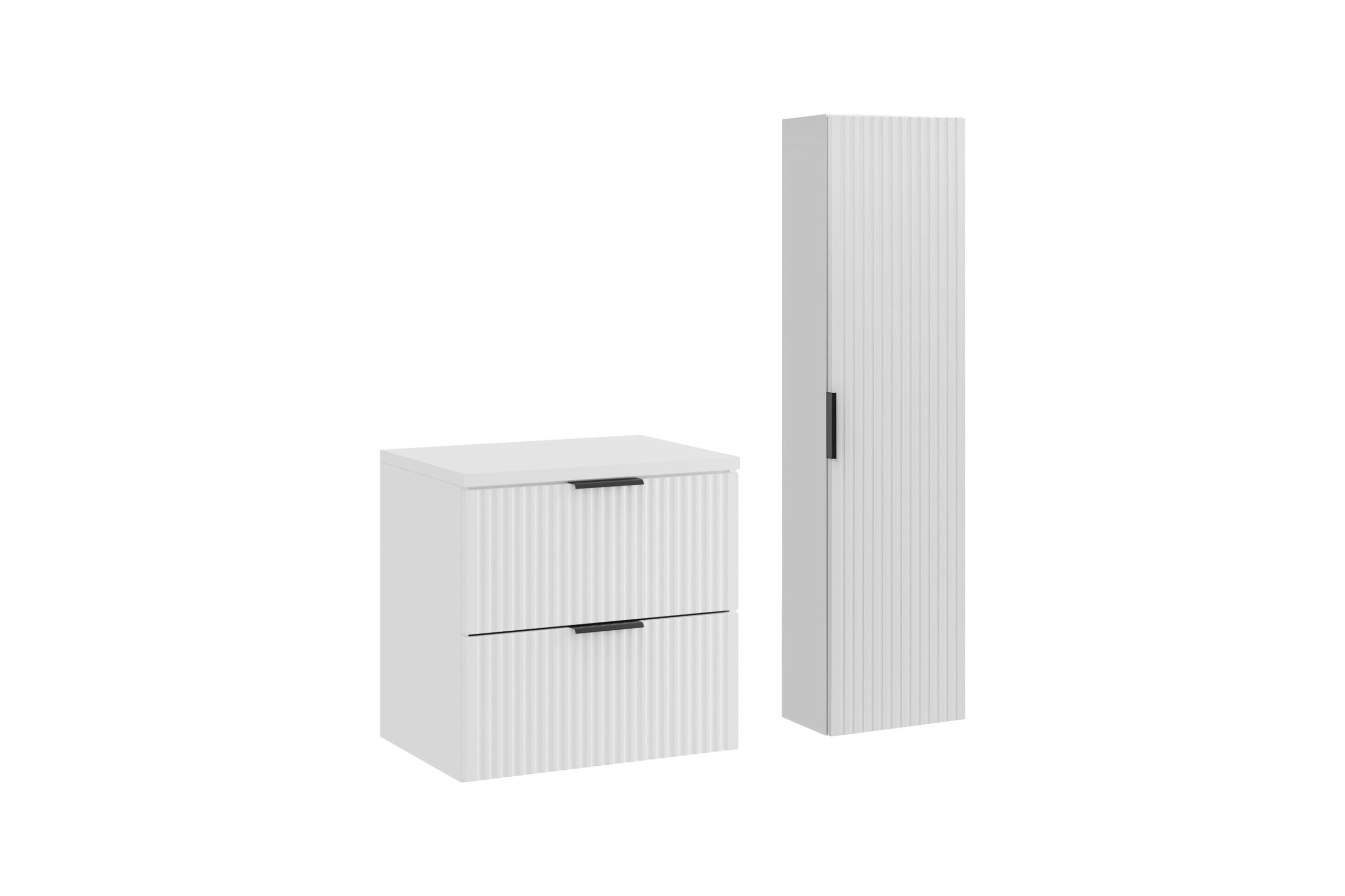 Nábytková sestava 60 cm s deskou a vysokou skříňkou