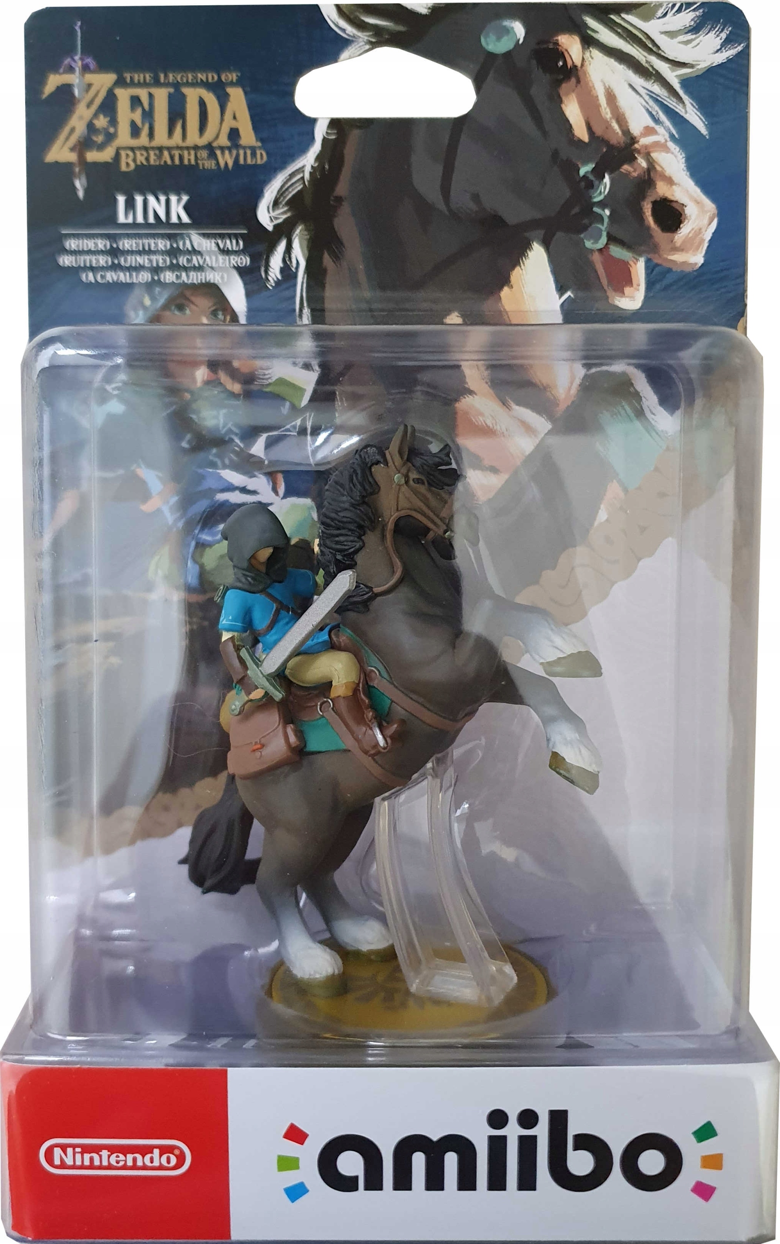 FIGURKA AMIIBO THE LEGEND OF ZELDA BREATH THE WILD - LINK RIDER