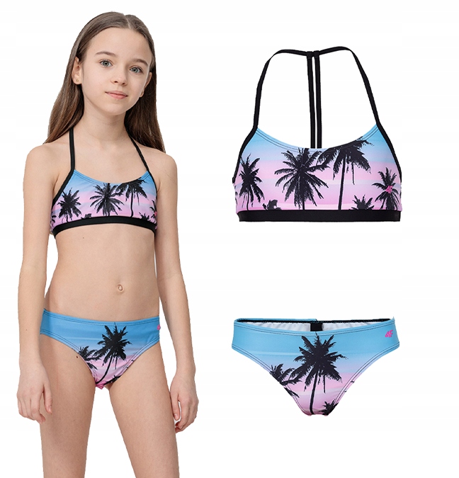 

Kostium kąpielowy 4F dziewczęcy w palmy 158/164