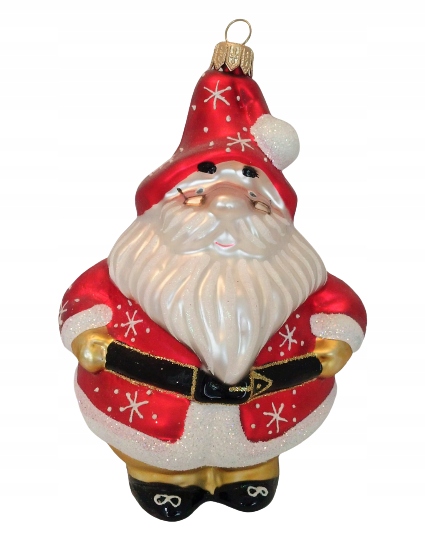 

Bombki Choinkowe Szklane Mikołaj gruby 16cm