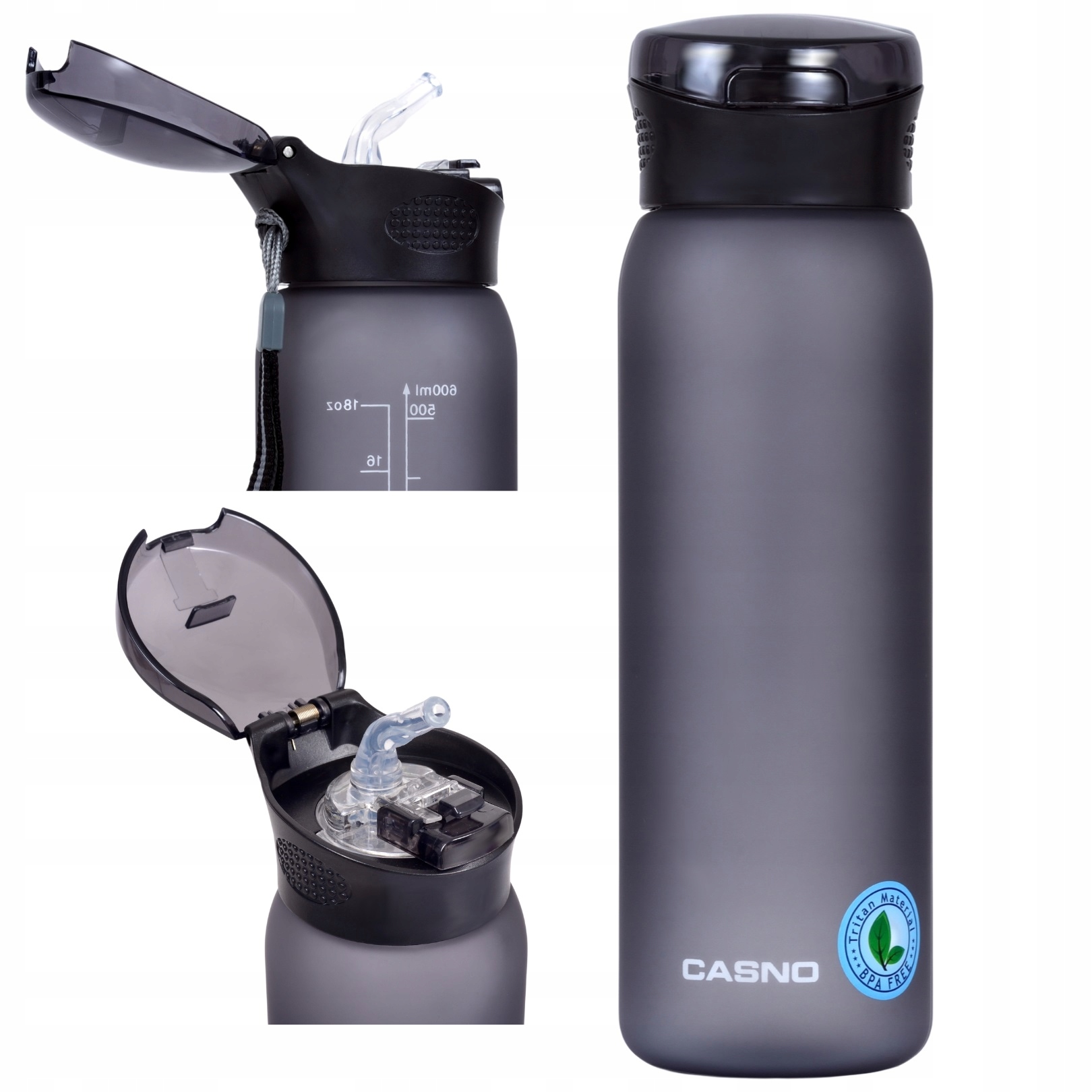 

Butelka bidon na wodę ustnik BPAfree Casno 600 ml