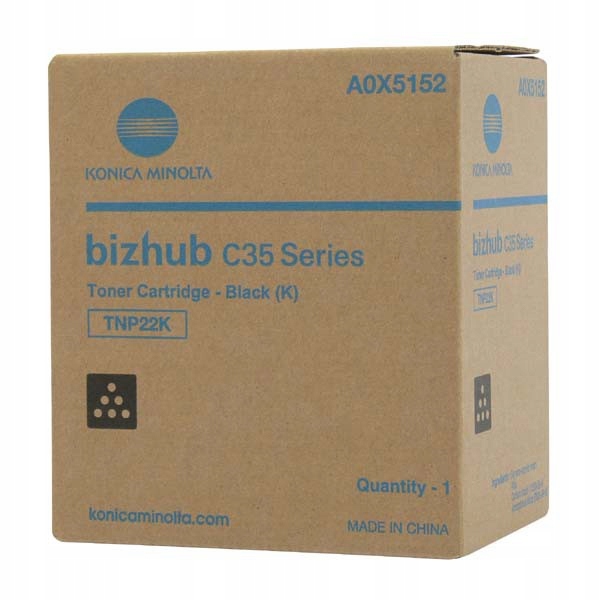 Toner Konica Minolta TNP-22 A0X5152 K Oryg Bizhub C35 C35P čierny tnp22