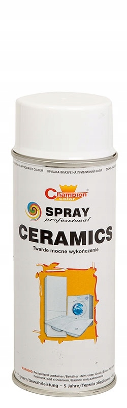 FARBA SPRAY CERAMICS 400ml BIAŁY POŁYSK DO LODÓWEK PRALEK