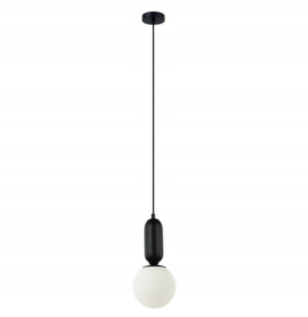 Lampa sufitowa, wisząca E27 czarna nad stół do salonu, jadalni Aldeva 1S