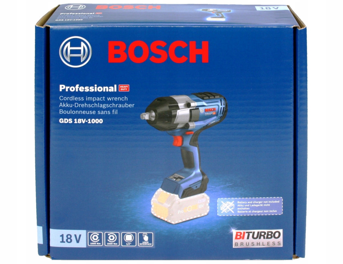 Boulonneuse sans fil GDS 18V-1000 Biturbo Bosch