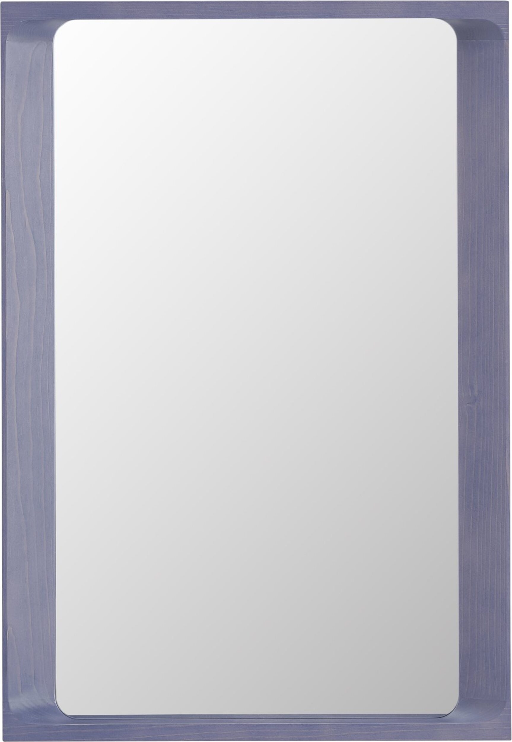 Muuto Arced Nástenné zrkadlo v drevenom ráme 80 cm lila