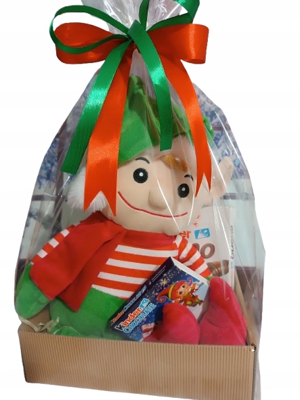 Koszyk Ze Słodyczami Kinder Maskotka Elf