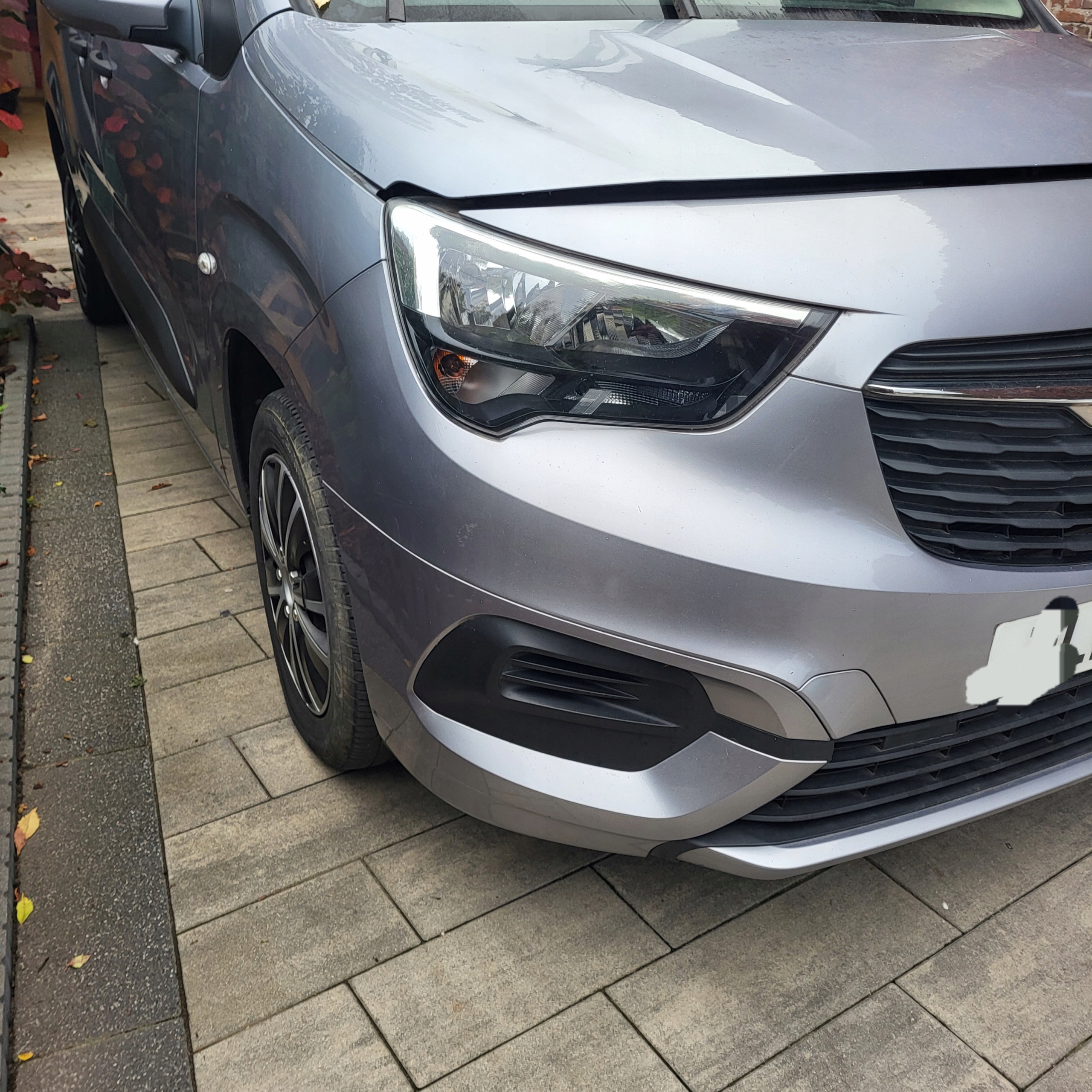 OPEL COMBO E complete front grey KCA tension belt sider fenders bonnet lights