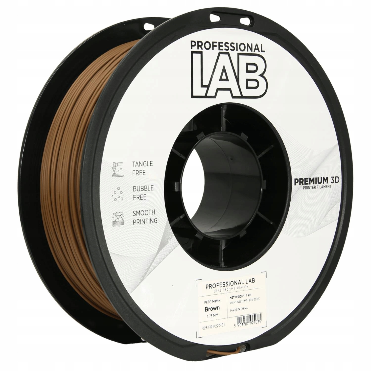 Filament PETG Imagine 1,75 mm 1000 g brązowy