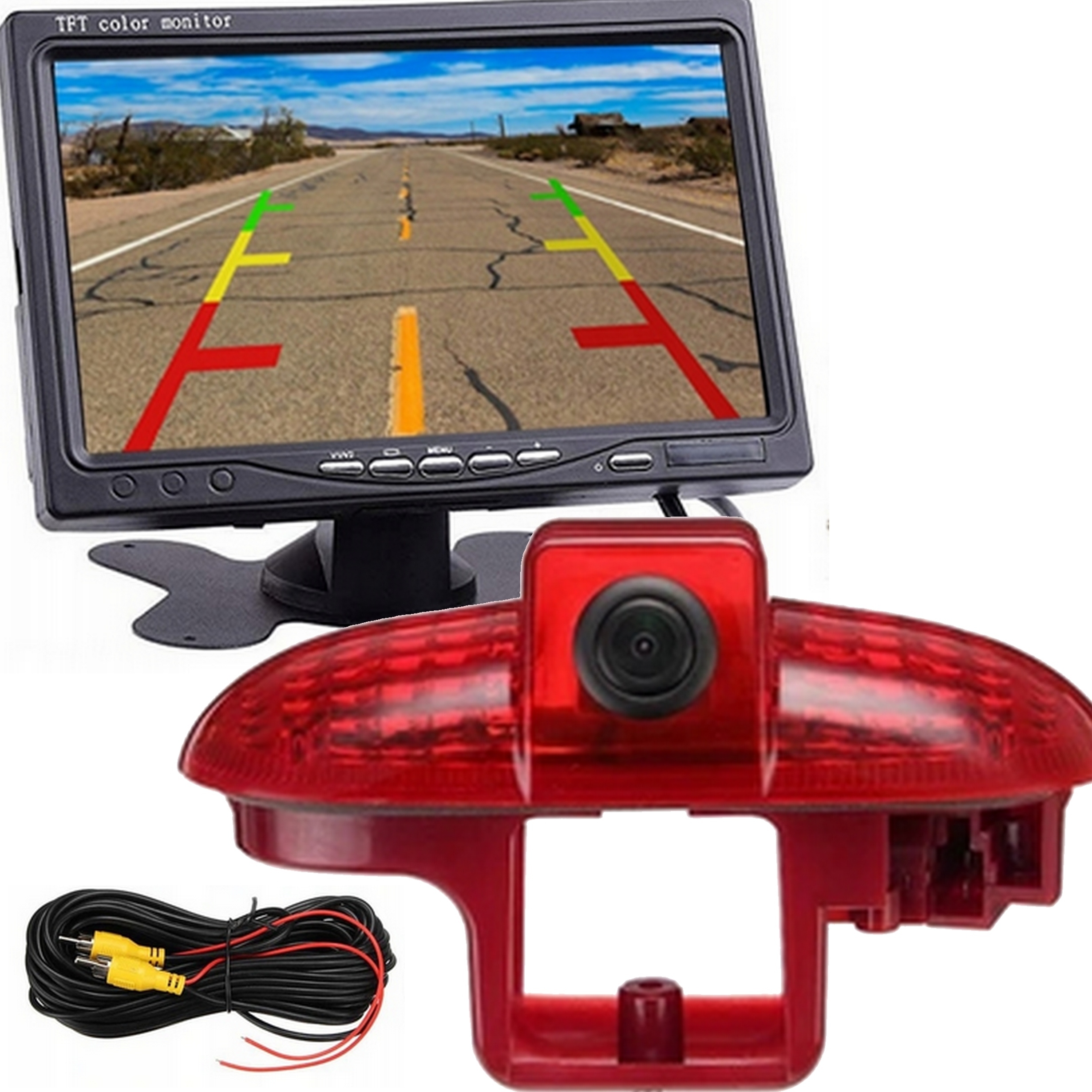 Sada Na Cúvanie, Brzdové Svetlo S Kamerou 7" Monitor Vivaro Trafic Primastar