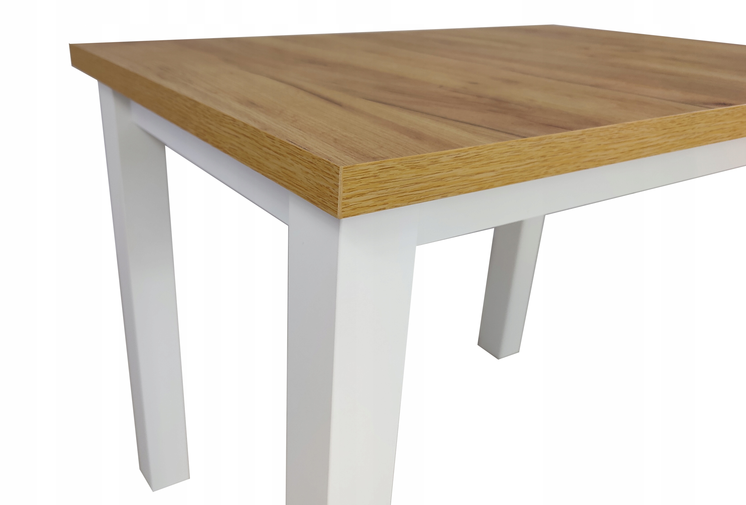 Stół mały 70x100 do kuchni Biały + Dąb Craft LOFT Kształt blatu prostokątny