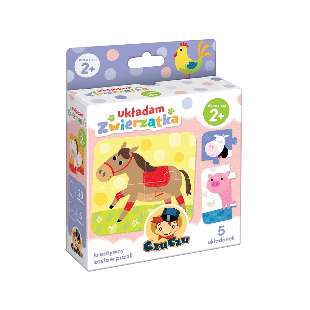 

Czuczu Puzzle Układam Zwierzątka 5 układanek 2+