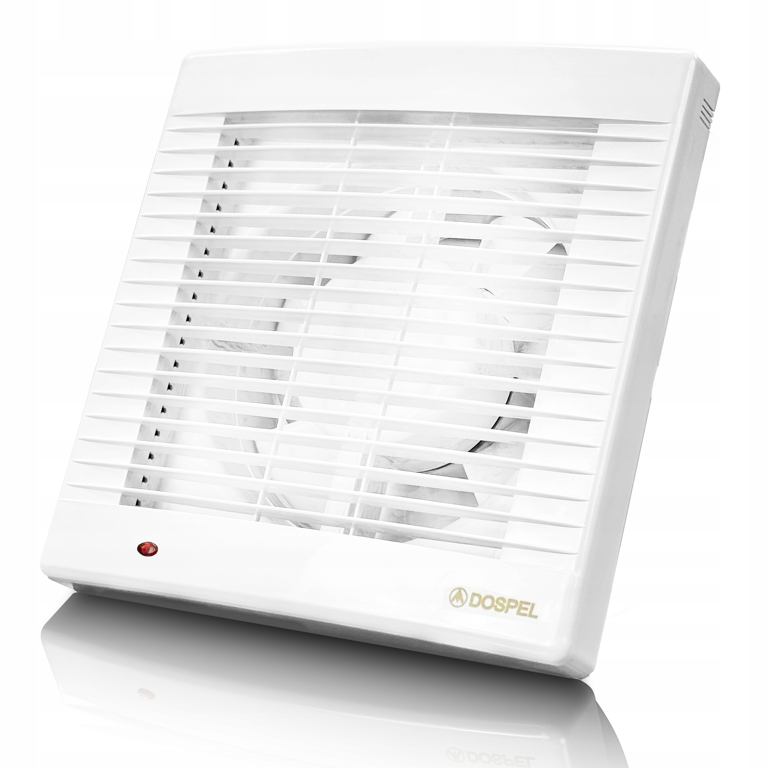 Kúpeľňový ventilátor 150fi s automatickým snímačom pohybu a žalúziou Dospel