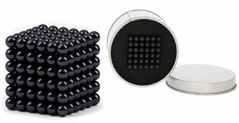 

Kulki Magnetyczne NeoCube 216 szt. 3mm Czarne