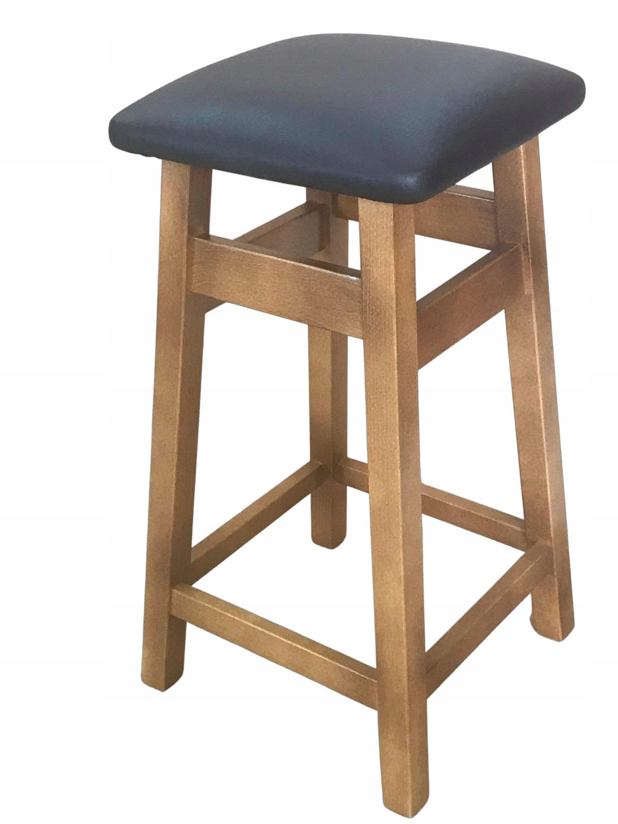 Hoker, taboret tapicerowany 55 cm DĄB