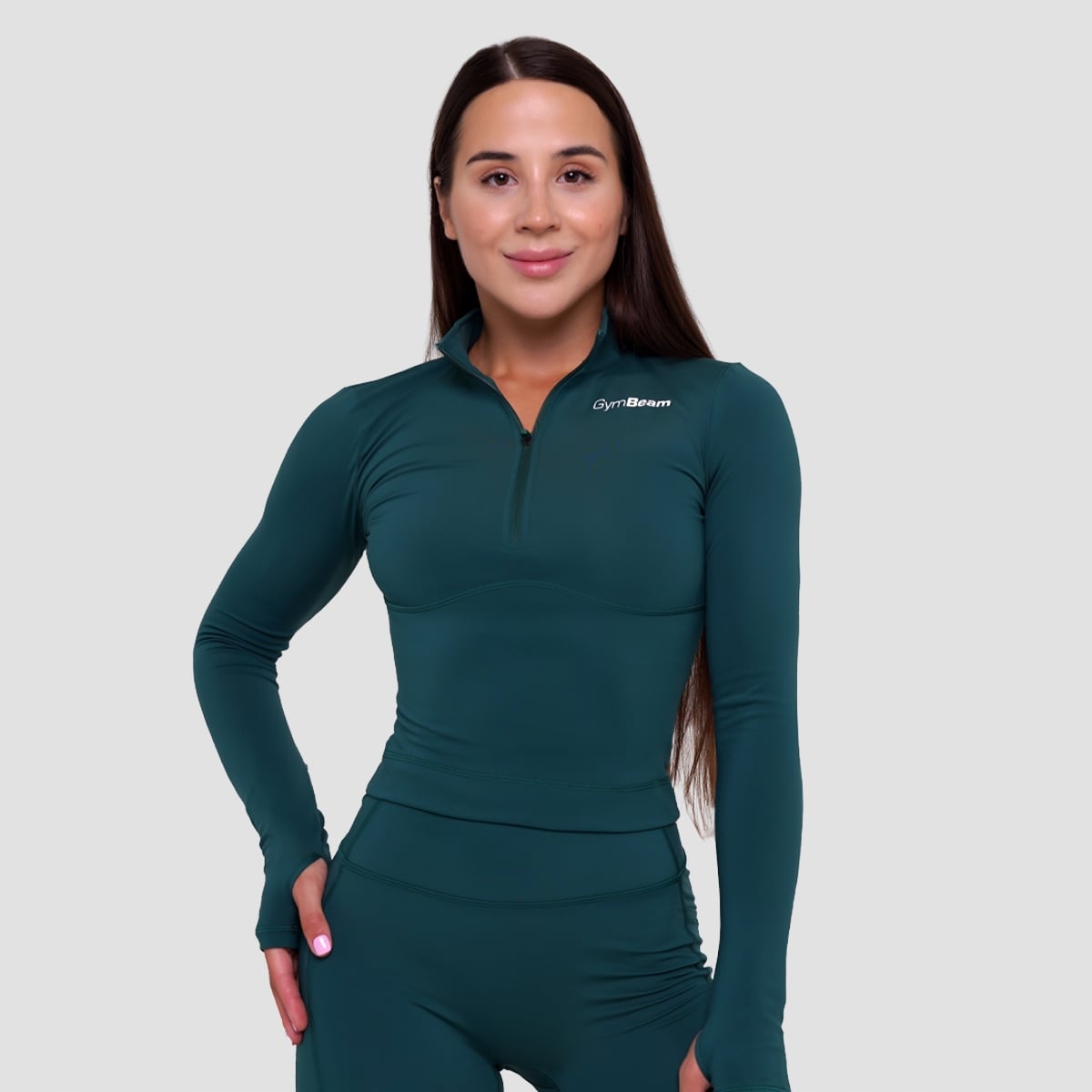 GymBeam Damska koszulka sportowa Ignite Dark Green M