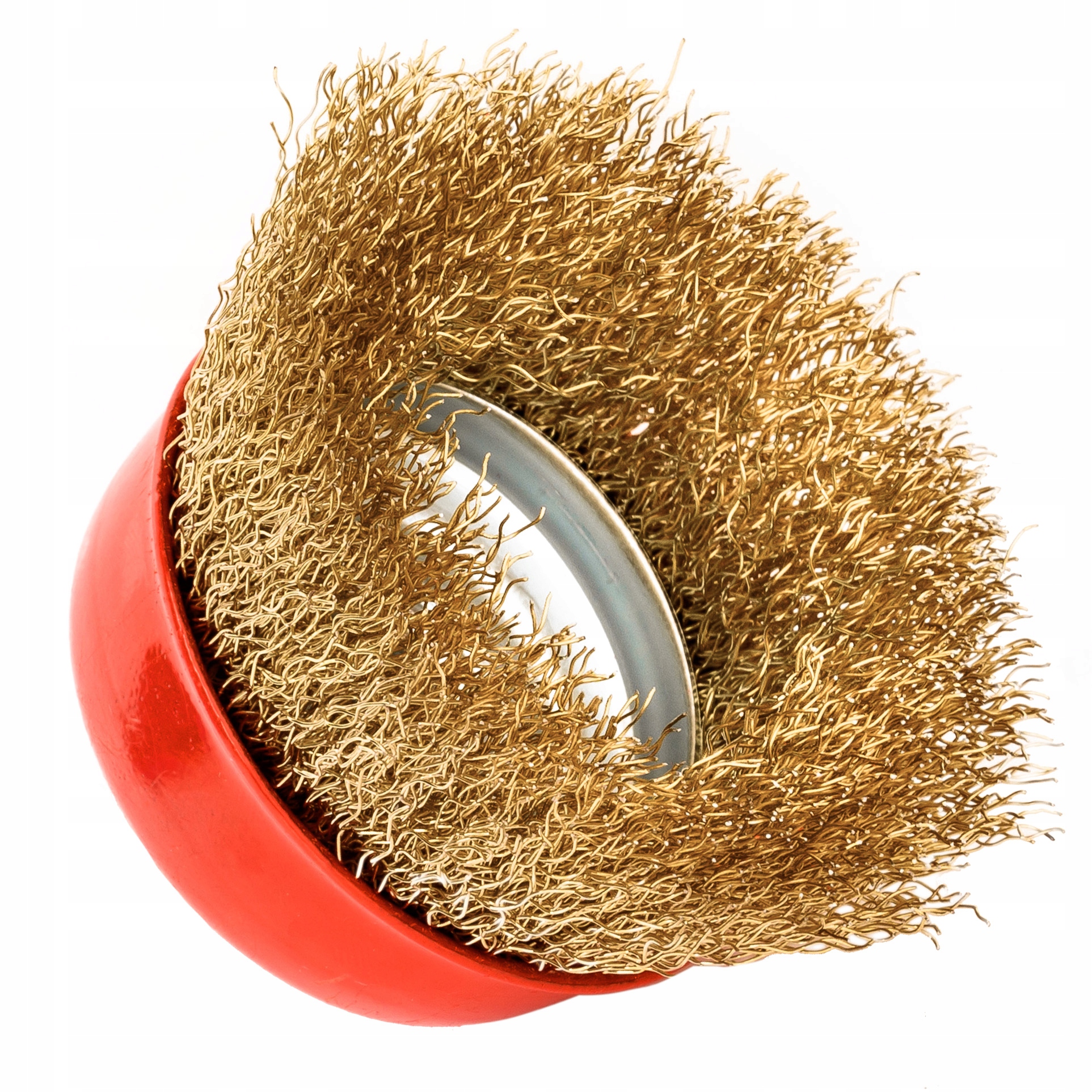 SZCZOTKA DRUCIANA DOCZOŁOWA DRUT MOSIĄDZ M14 75mm