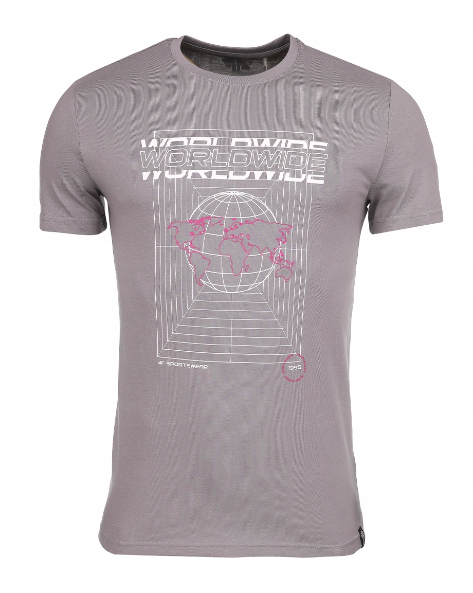 

4F Koszulka męska tshirt sportowy bawełna r.M