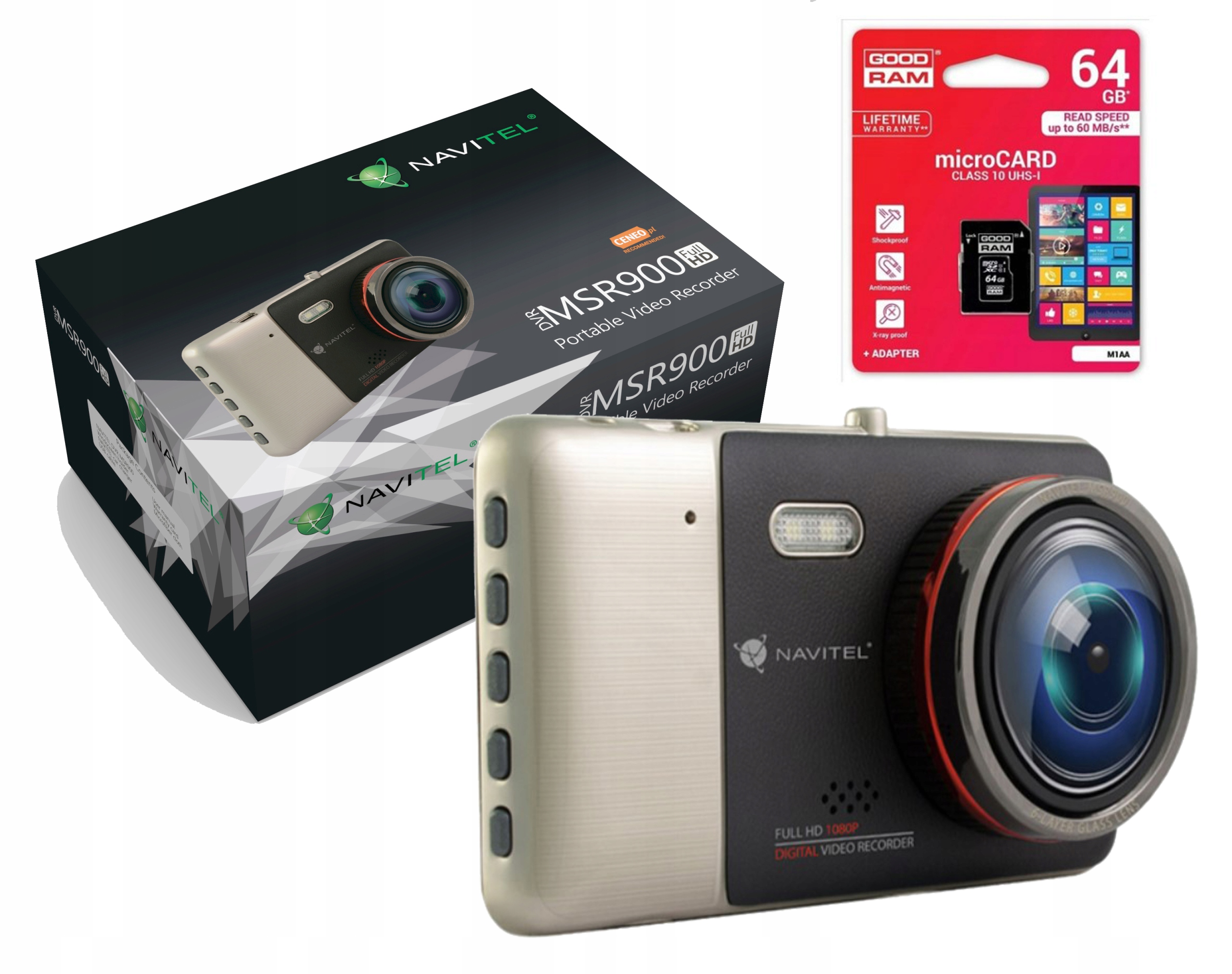 

Wideorejestrator Navitel MSR900+KARTA 64 Gb