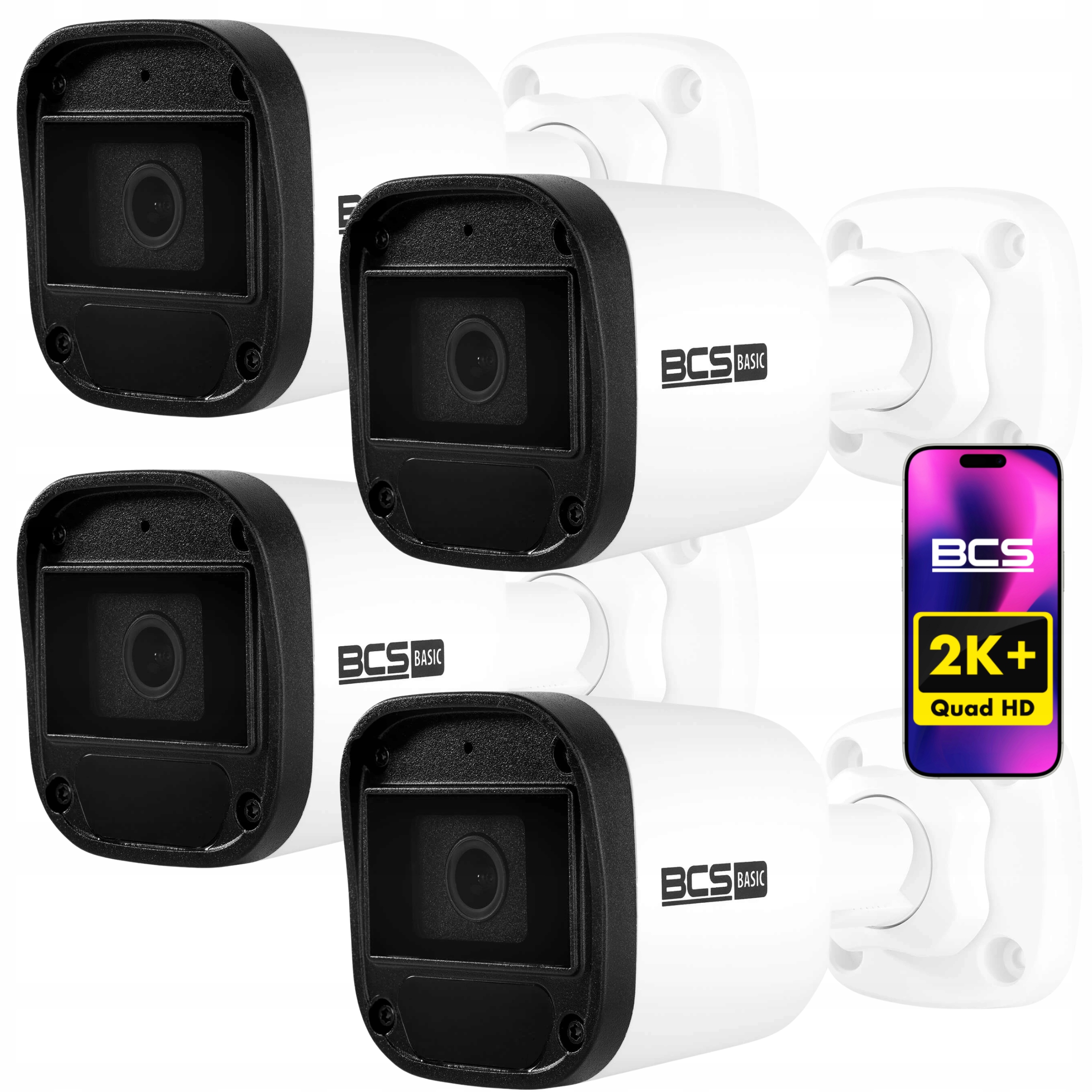 BCS-B-TIP15FR3(2.0) 4X Kamera do Monitoringu Ip 5Mpx 2K+ Mikrofon IR30m