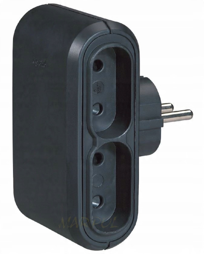 

Rozgałęźnik 4x2P 6A czarny Legrand 50651