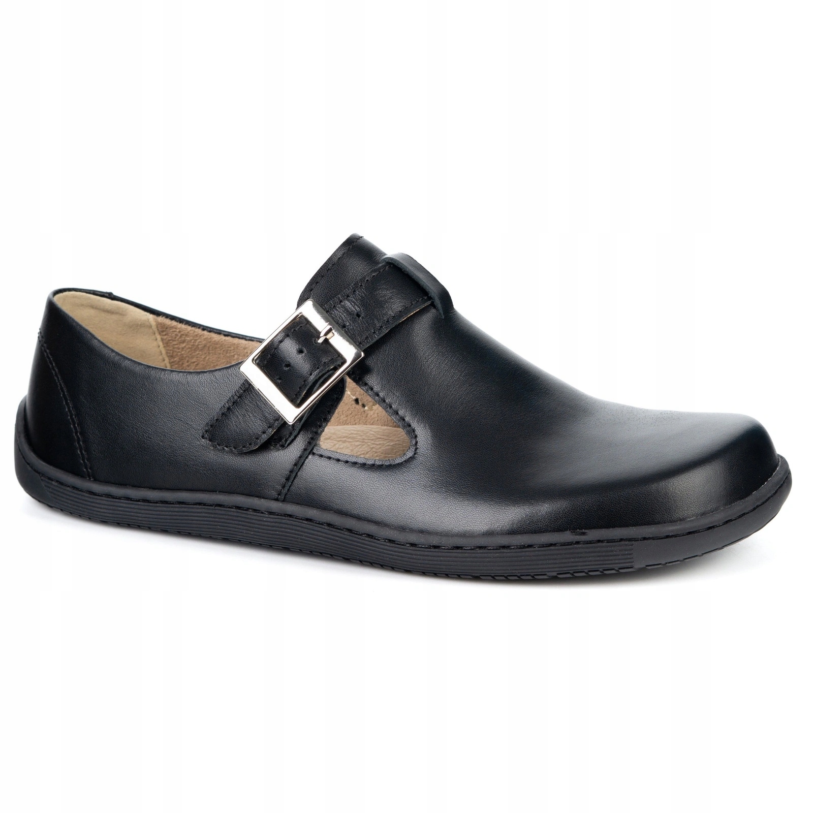 Buty barefoot damskie skórzane Rosa zero drop z paskiem 36