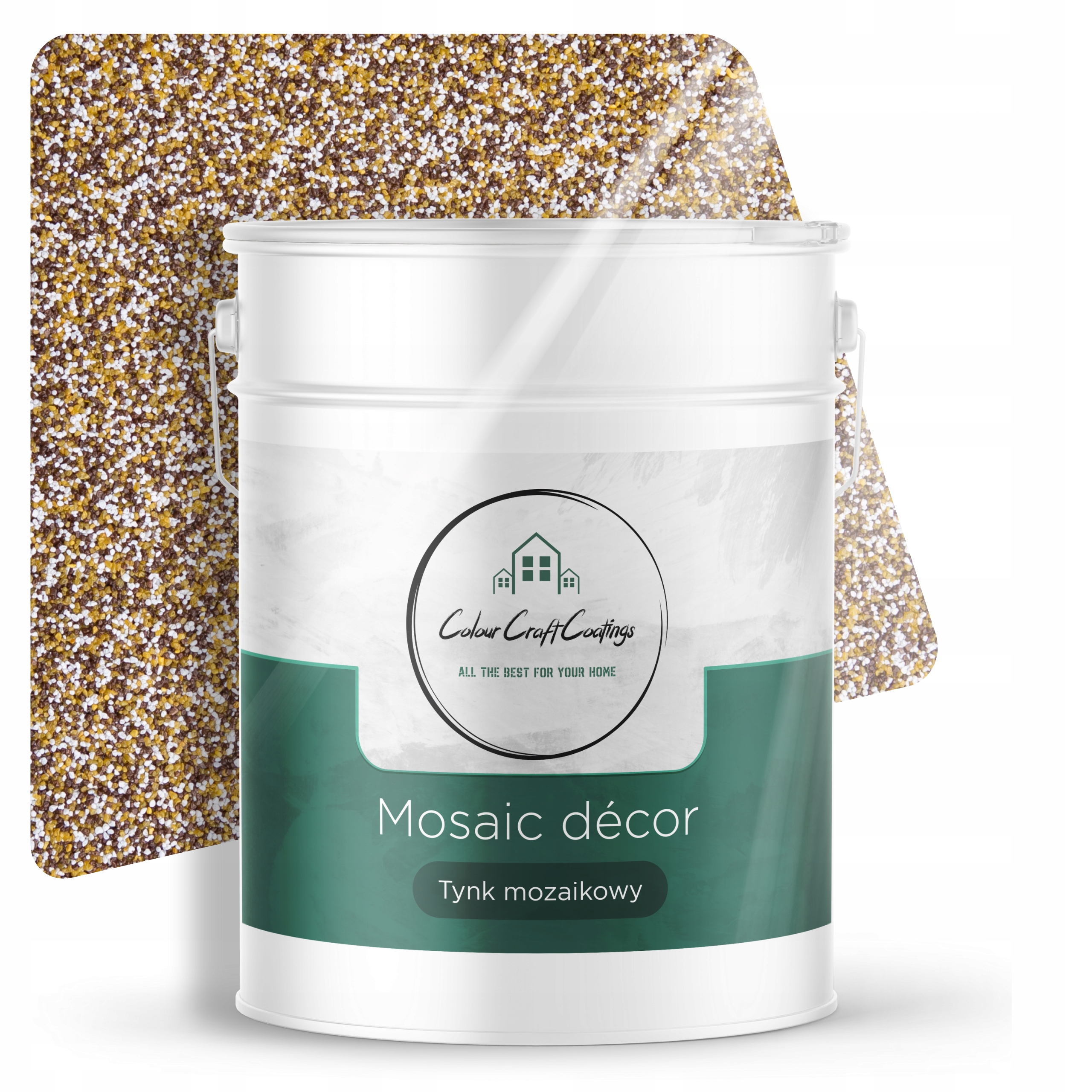 Mozaiková Omítka Dekorativní Pryskyřičná Mozaika Hnědo-hořčičná M62 12,5 kg