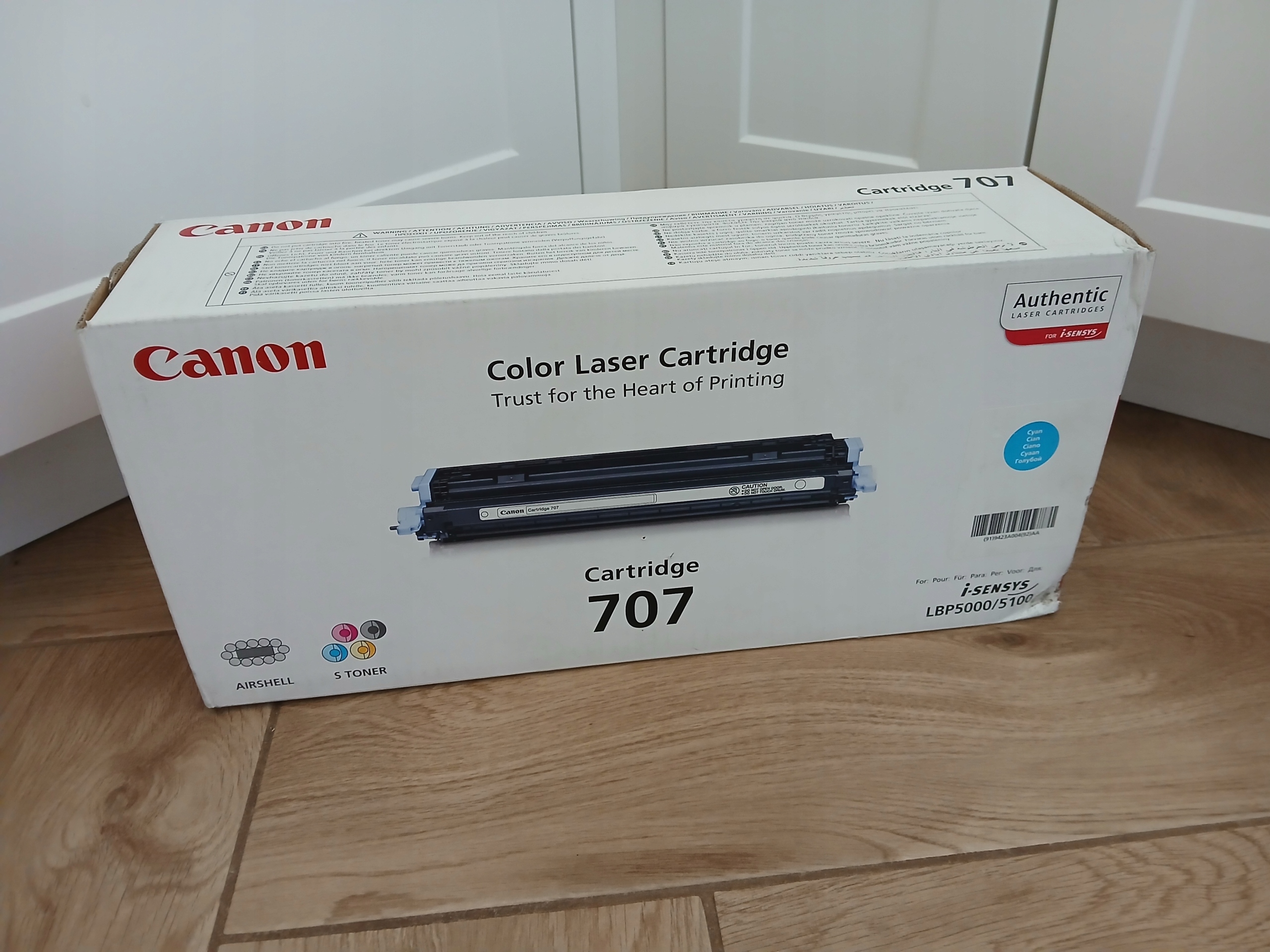 Originální Toner Canon CRG707C LBP5000 LBP5100 Cyan