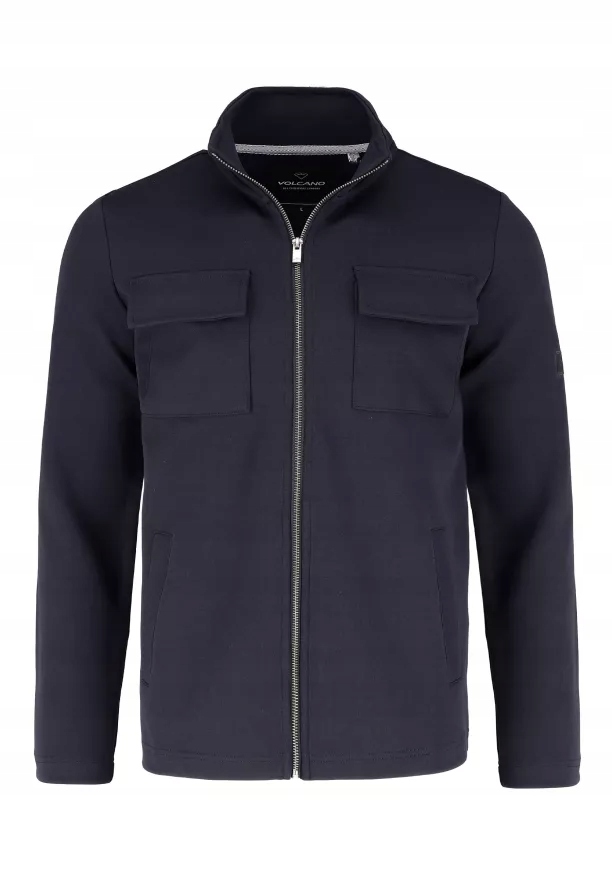 Tmavě modrá pánská rozepínací mikina s se stojáčkem Volcano B-north L