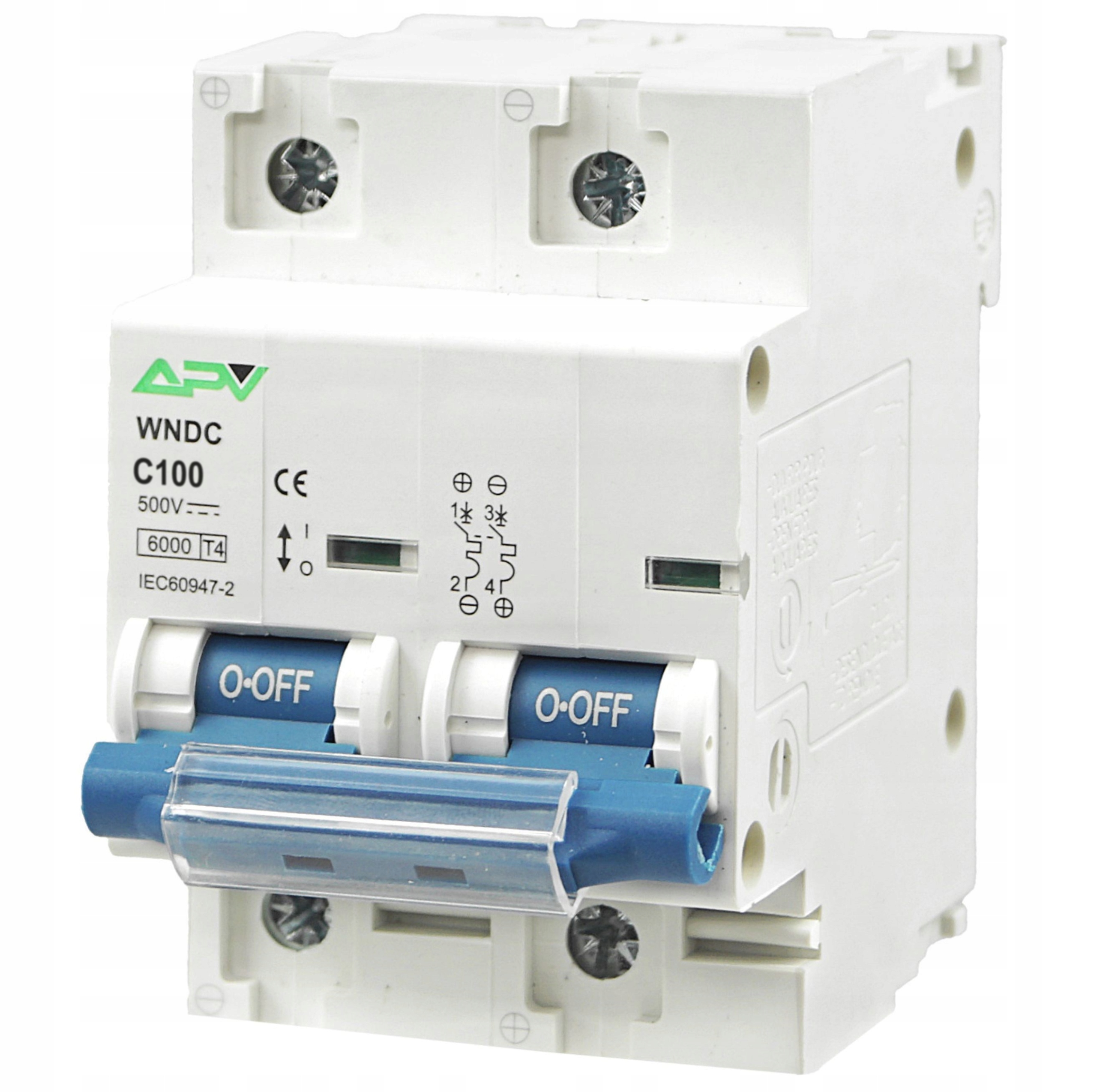 Wyłącznik Nadprądowy Fotowoltaiczny Bezpiecznik Pv 2P DC 100A 500V