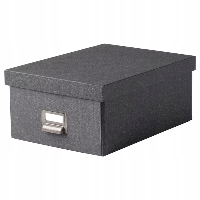 

Ikea pojemnik Tjog z pokrywką Szary 25x36x15cm